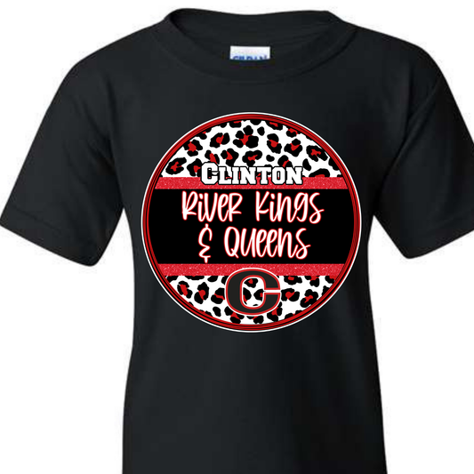 Clinton Cheetah Circle Design Tall