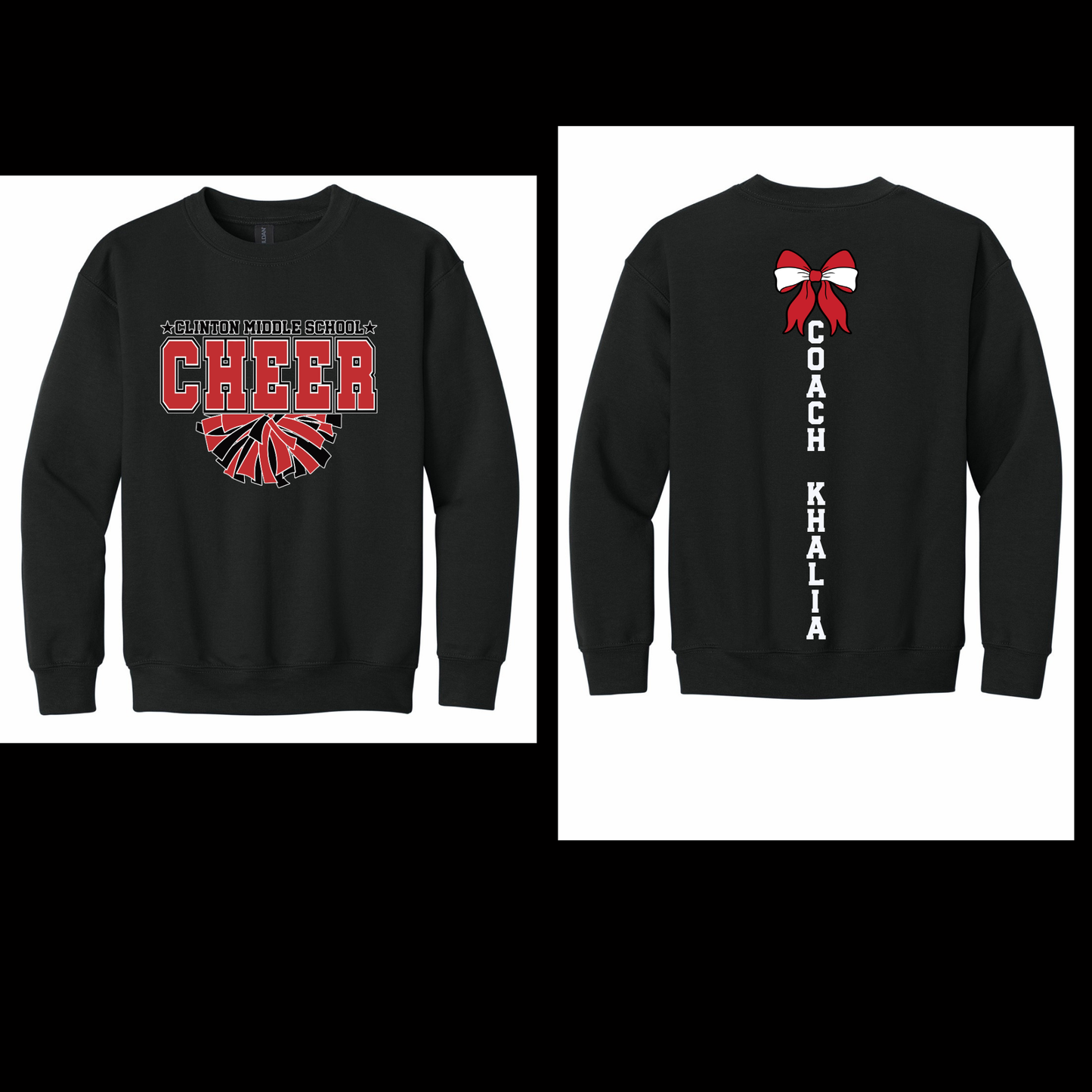 Clinton Middle School Cheer with Pom